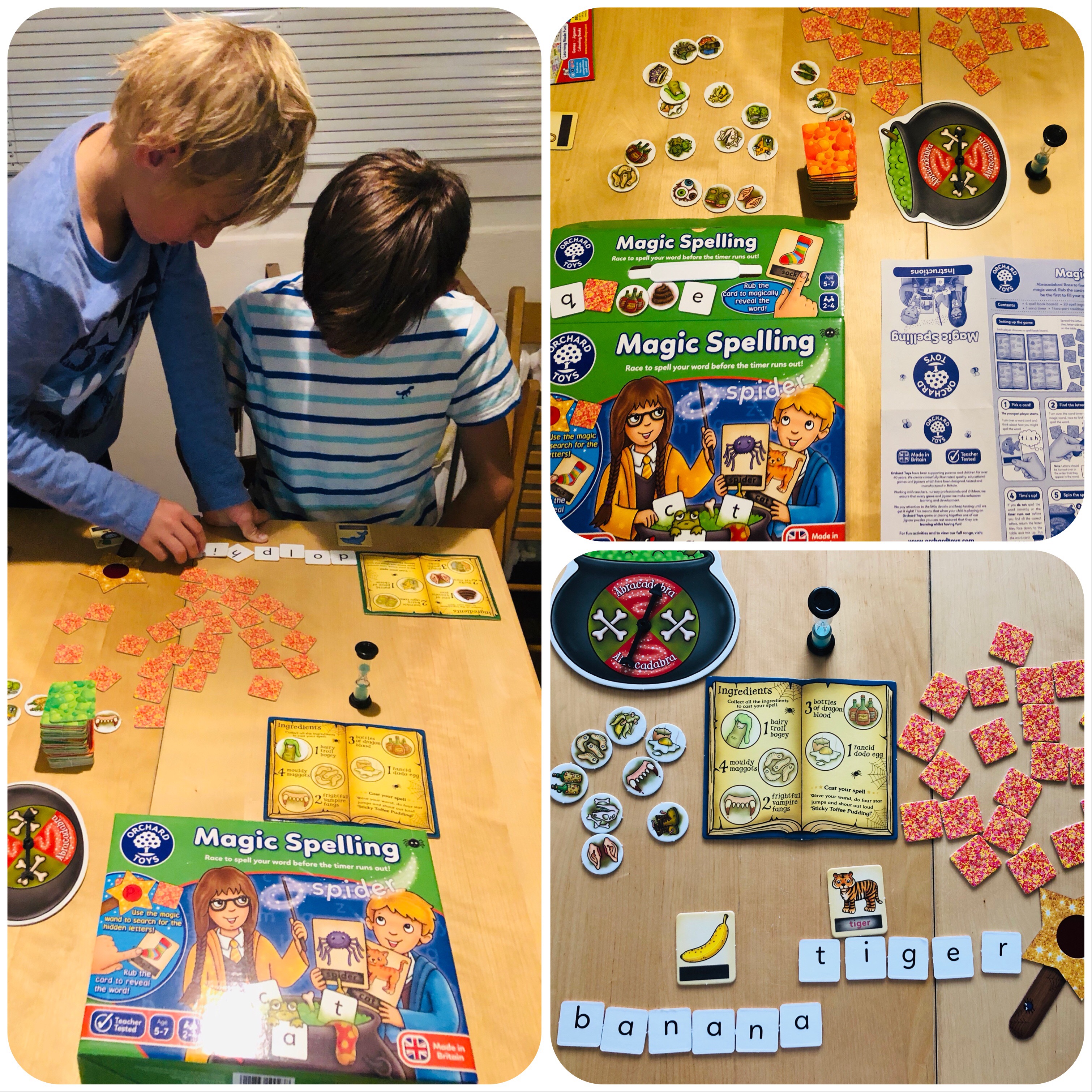 HRY PUZZLE A KARTY Magic Spelling Board Game Orchard Toys MY English Books angli tina pro d ti anglicke kni ky kurzy inspirace