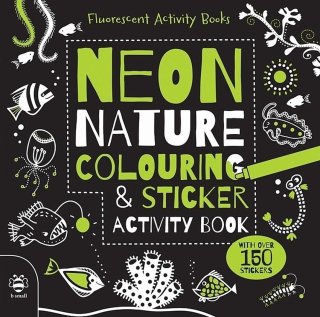 Neon Nature Colouring and Sticker Activity Book