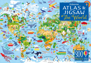 The World - Atlas & Jigsaw Puzzle (300 pcs)